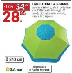 Brico OK OMBRELLONE DA SPIAGGIA Salmar offerta