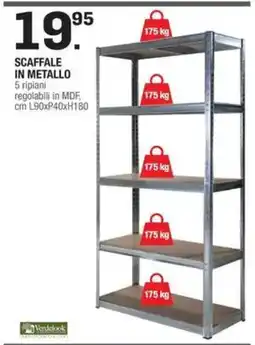 Brico OK Scaffale in metallo Verdebook offerta