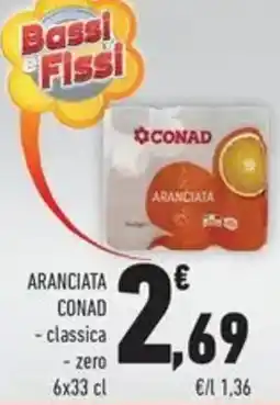 Conad Superstore Aranciata conad classica, zero offerta