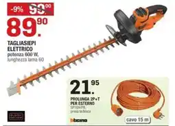 Brico OK Black + decker tagliasiepi elettrico 600 W offerta