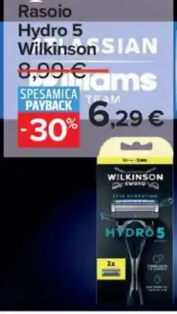 Carrefour Iper Rasoio Hydro 5 Wilkinson offerta