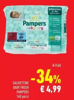 Conad Superstore Salviettine baby fresh Pampers offerta