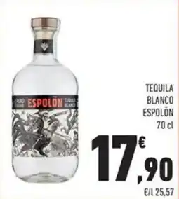 Conad Superstore Tequila blanco Espolon offerta