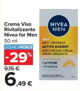 Carrefour Iper Crema Viso Rivitalizzante Nivea for Men offerta