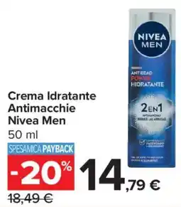 Carrefour Iper Crema Idratante Antimacchie Nivea Men offerta