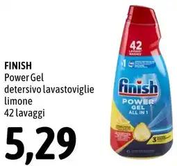 Madis FINISH Power Gel detersivo lavastoviglie limone offerta