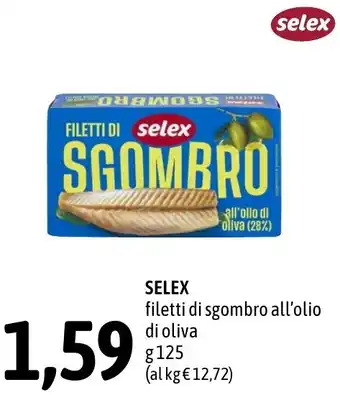 Madis SELEX filetti di sgombro all'olio di oliva offerta