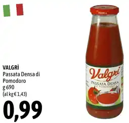 Madis VALGRÌ Passata Densa di Pomodoro offerta