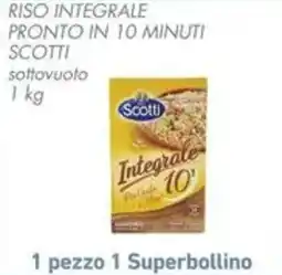 Conad Superstore Riso integrale pronto in 10 minuti Scotti offerta