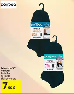Carrefour Iper Minicalze X7 Pompea Lei e Lui offerta