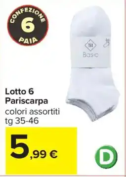 Carrefour Iper Lotto 6 Pariscarpa offerta