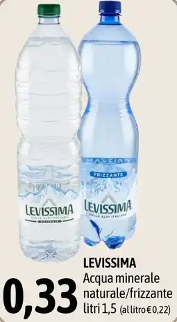 Madis LEVISSIMA Acqua minerale naturale/frizzante offerta