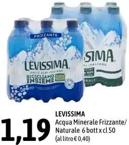 Madis LEVISSIMA Acqua Minerale Frizzante/ Naturale offerta