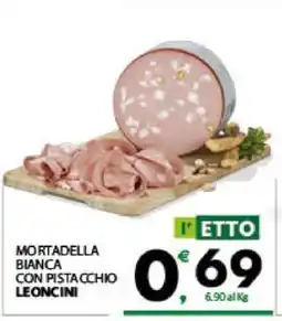 Eurospar MORTADELLA BIANCA CON PISTACCHIO LEONCINI offerta