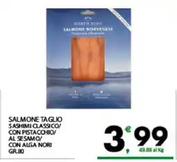 Eurospar SALMONE TAGLIO SASHIMI CLASSICO/CON PISTACCHIO/AL SESAMO/CON ALGA NORI offerta