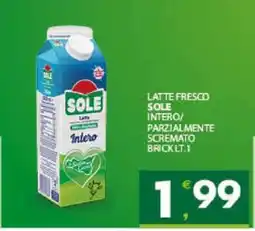 Eurospar LATTE FRESCO SOLE offerta