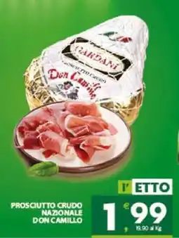 Eurospar PROSCIUTTO CRUDO NAZIONALE DON CAMILLO offerta
