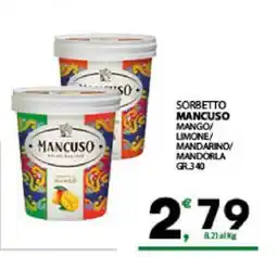 Eurospar SORBETTO MANCUSO offerta