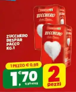 Eurospar ZUCCHERO DESPAR PACCO KG.1 offerta