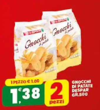Eurospar Gnocchi di patate DESPAR offerta