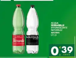 Eurospar ACQUA FERRARELLE EFFERVESCENTE NATURALE/MAXIMA offerta