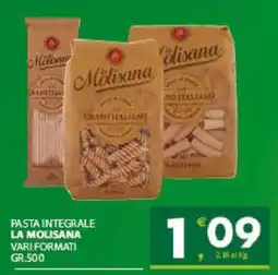 Eurospar PASTA INTEGRALE LA MOLISANA offerta