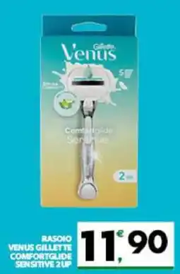Eurospar RASOIO VENUS GILLETTE COMFORTGLIDE SENSITIVE 2UP offerta