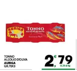 Eurospar TONNO ALL'OLIO D'OLIVA offerta