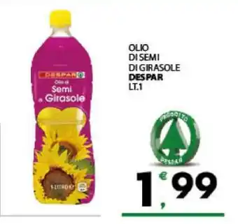 Eurospar OLIO DI SEMI DI GIRASOLE DESPAR offerta