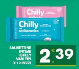 Eurospar Salviettine Intime Chilly offerta