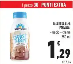 Conad Superstore Gelato da bere parmalat bacio, crema offerta