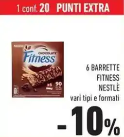 Conad Superstore 6 barrette fitness NESTLÈ offerta