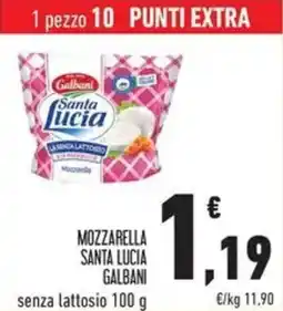 Conad Superstore Mozzarella santa lucia Galbani offerta