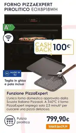 Unieuro Electrolux forno pizzaexpert piroloitico EOX8P18WH offerta