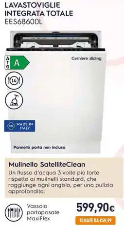 Unieuro Electrolux Lavastoviglie Integrata Totale EES68600L offerta