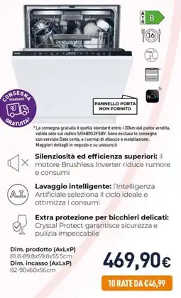 Unieuro Silenziosità ed efficienza superiori: il motore Brushless Inverter riduce rumore e consumi offerta