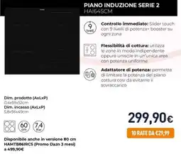 Unieuro Piano induzione Serie 2 Haier offerta