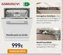Unieuro Miele Lavastoviglie G5653SCVI offerta