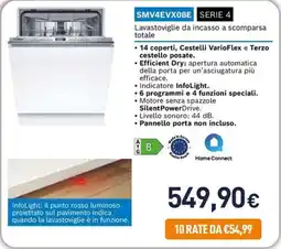 Unieuro Lavastoviglie da incasso a scomparsa totale offerta