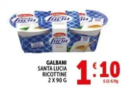 Deco Supermercati GALBANI SANTA LUCIA RICOTTINE offerta