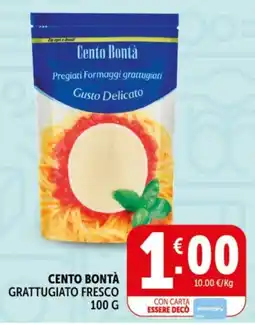 Deco Supermercati Cento Bontà Grattugiato Fresco offerta