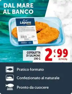 Deco Supermercati Cotoletta di Salmone Lepore mare offerta
