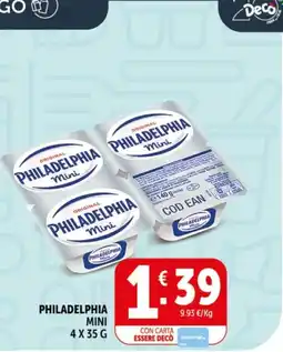 Deco Supermercati PHILADELPHIA Mini offerta