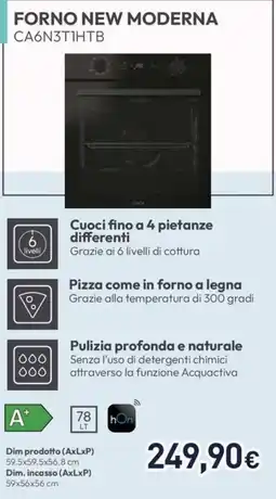 Unieuro FORNO NEW MODERNA CA6N3T1HTB offerta