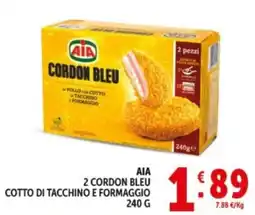 Deco Supermercati AIA CORDON BLEU COTTO DI TACCHINO E FORMAGGIO offerta