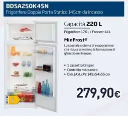 Unieuro Frigorifero Doppia Porta Statico offerta