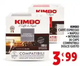 Deco Supermercati KIMBO CAFFÈ ESPRESSO offerta