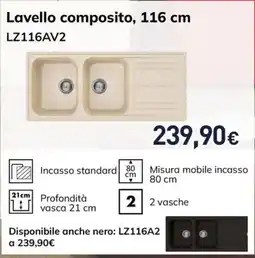Unieuro Lavello composito offerta