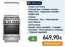 Unieuro PIANO COTTURA offerta