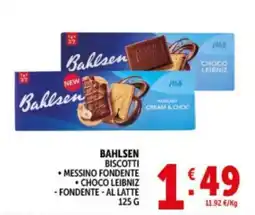 Deco Supermercati BAHLSSEN BISCOTTI CHOCO LEIBNIZ offerta